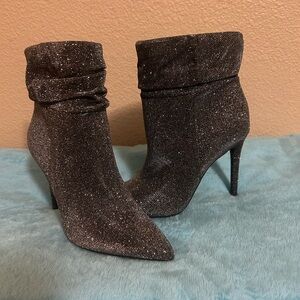 Jessica Simpson Lalie Sparkly Slouch Ankle Bootie NIB Size 7